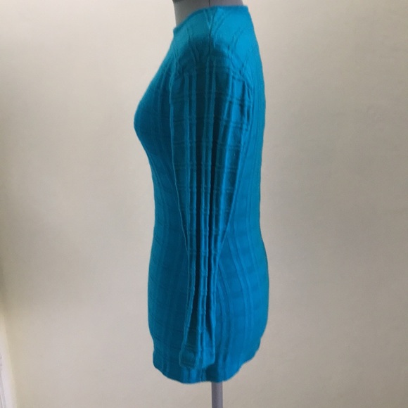 Andrea Jovine Teal Merino Wool Sweater M - Picture 3 of 4